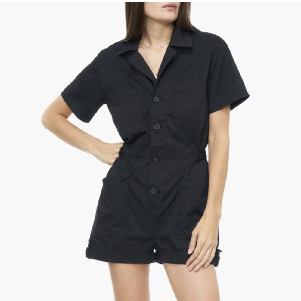 Pistola Parker Romper- Black- Size Medium